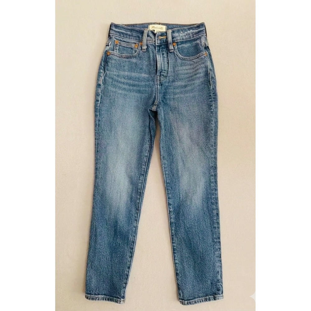 Madewell The Perfect Vintage Jean 24P Petite Medium Wash High Rise Tapered Leg